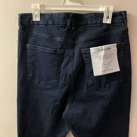 Good American Good Legs Dark Wash Jeans - Picture 1 of 6